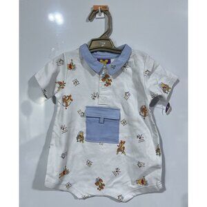 Vintage NWT Disney Winnie the Pooh Baby Romper 6-9 Month Made in Macau 90s